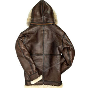 Men’s B3 shearling hooded coat