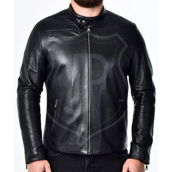 Men's Real Leather Biker Jacket