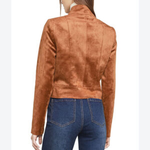 Dinah Drake Arrow S6E17 Suede Leather Jacket
