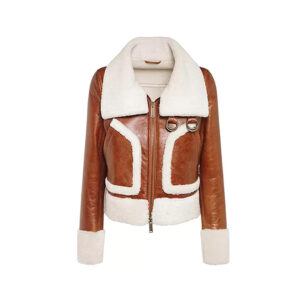Women’s B3 Shearling Brown Leather Aviator Jacket