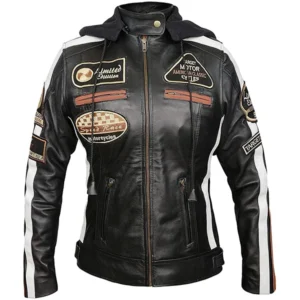 Women's Badges Biker Retro Moto Patches Motorcycle Genuine Jacket