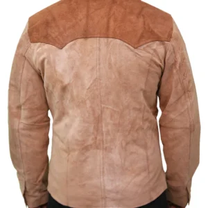 Yellowstone S03 John Dutton Genuine Men’s Suede Leather Jacket