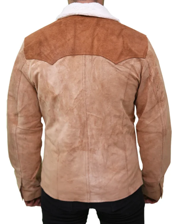 Yellowstone S03 John Dutton Genuine Men's Suede Leather Jacket