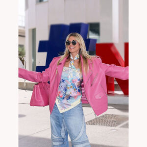 Heidi Klum Cannes Film Festival Pink Jacket