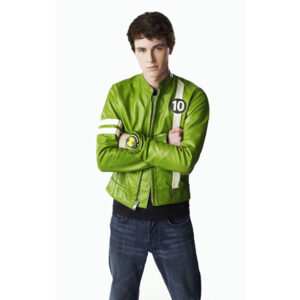 Ben 10 Alien Swarm Green Leather Jacket
