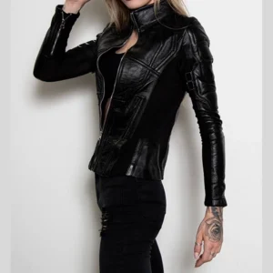 Womens Black Widow Leather Jacket