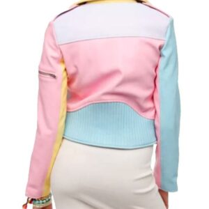 Women’s Rainbow Pastel Leather Jacket