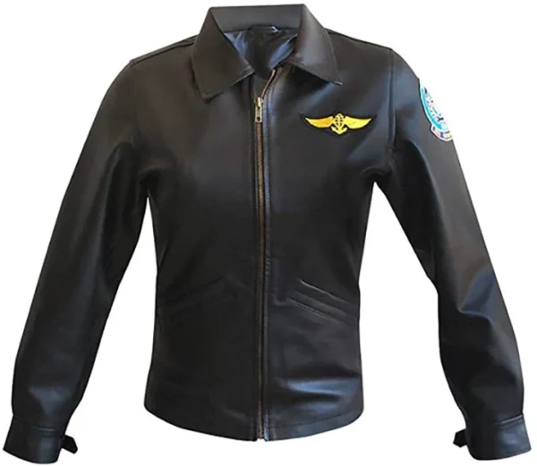 Kelly Mcgillis Top Gun Leather Jacket