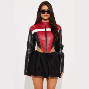 Crossed The Line Faux Leather Jacket