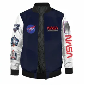 Mens Take Off Nasa Bomber Varsity Jacket