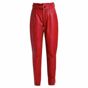 Premium Red Leather Pants