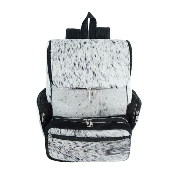 White & Black Fur Cowhide Bag