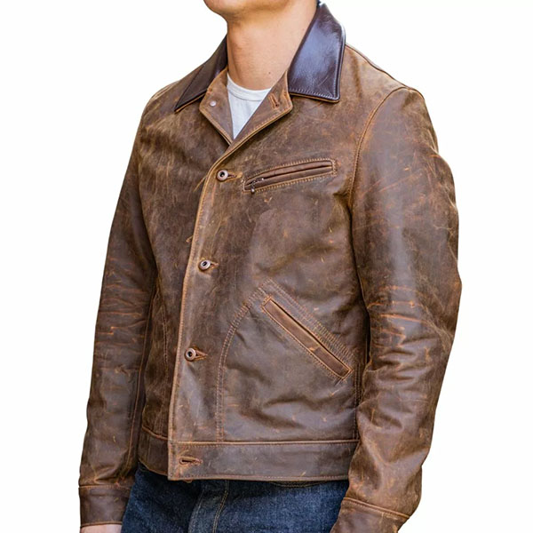 Charles Brown Cowboy Leather Jacket