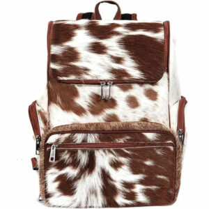 Brown Cowhide Diaper Bag