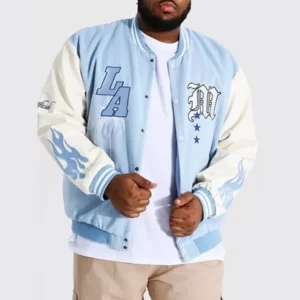 Baby Blue Varsity Jacket