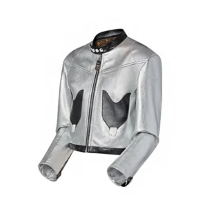 Louis Vuitton Dawn Staley Silver Leather Jacket