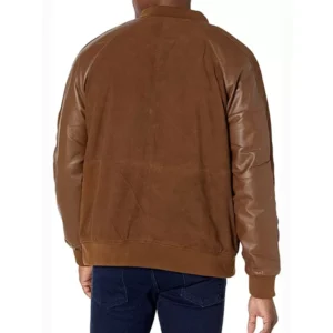 Men’s Suede Leather Varsity Jacket