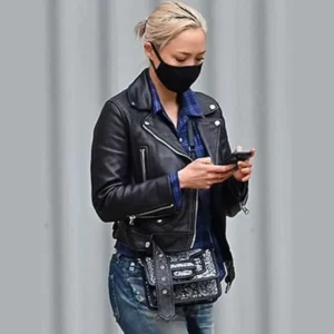 Mission Impossible 7 Pom Klementieff Black Leather Jacket