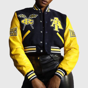 North Carolina Cropped Varsity Jacket