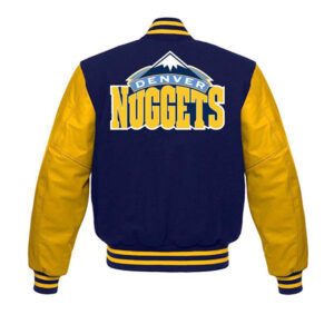 Nuggets Blue Yellow Varsity Jacket