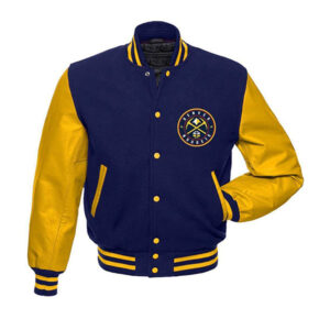 Nuggets Blue Yellow Varsity Jacket