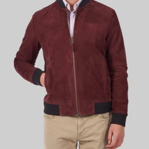 Ryan Reynolds Suede Bomber Jacket