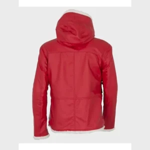 Santa Claus Red Leather Jacket