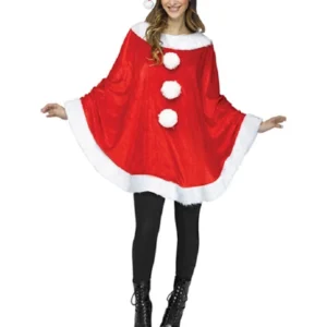 Women Santa Cape Poncho