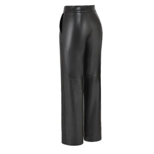 Premium Black Leather Trousers For Women