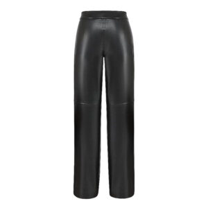 Premium Black Leather Trousers For Women