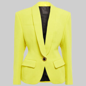 Bella Thorne Yellow Wool Blazer