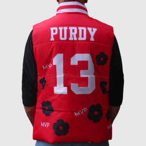 Deebo Samuel Brock Purdy Red Puffer Vest