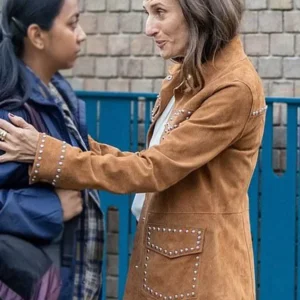 Killing Eve Camille Cottin Studded Jacket