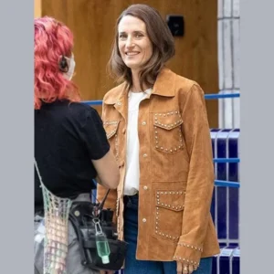 Killing Eve Camille Cottin Studded Jacket