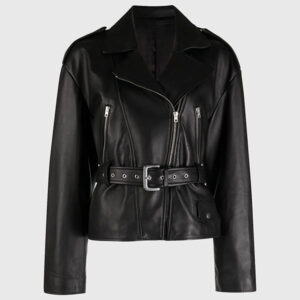 Lucy Hale Black Biker Jacket