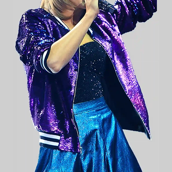 The 1989 World Tour Taylor Swift Purple Sequin Jacket