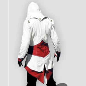 Assassins Creed Connor Kenway White Hoodie Coat