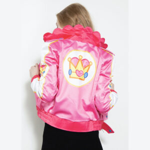 Womens Pink Racing Princess Bomber Jacket