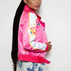 Womens Pink Racing Princess Bomber Jacket