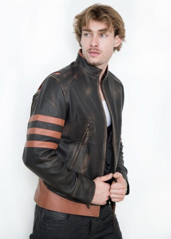 Logan – Brown Leather Wolverine Jacket