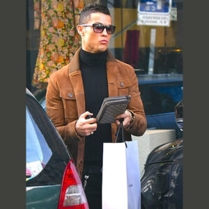 Cristiano Ronaldo Suede Jacket