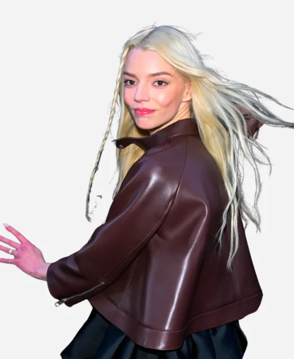 The Drew Barrymore Show Anya Taylor-Joy Leather Jacket