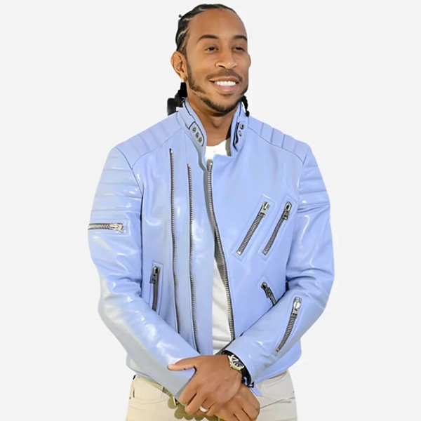 Ludacris iHeartRadio 2024 Blue Biker Jacket