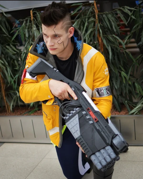 David Martinez Inspired Yellow Cosplay Leather Jacket