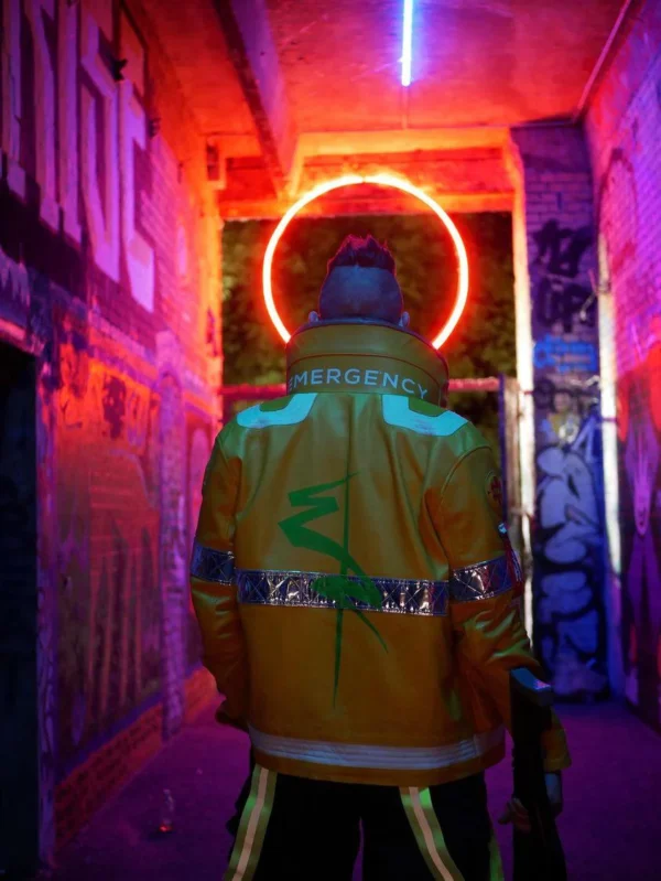 David Martinez Inspired Yellow Cosplay Leather Jacket