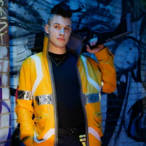 David Martinez Inspired Yellow Cosplay Leather Jacket