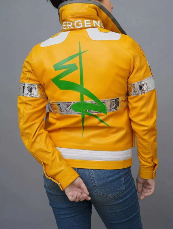 David Martinez Inspired Yellow Cosplay Leather Jacket