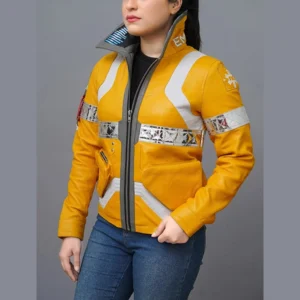 David Martinez Inspired Yellow Cosplay Leather Jacket