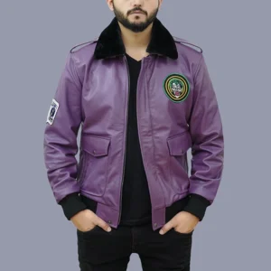 Men Goon Clown Prince Of Crime Bomber Leather Jacket