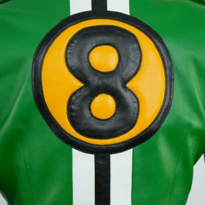 Blue Mary Fatal Fury- KOF Inspired Green Cosplay Leather Jacket